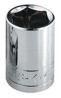 20K814 Socket, Standard, 3/8 In Dr, 6 Pt, 21mm