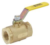 20K905 Brass Ball Valve, Inline, FNPT, 3/8 In