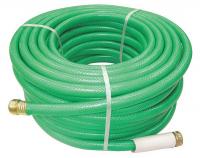 20L433 Water Hose, Rnfrcd PVC, 5/8 In ID, 75 ft L