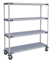 20W659 Utility Cart, Microban, 48x18x68, 4 Shelf
