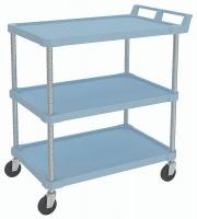 20W704 Utility Cart, Microban, 28x18x33, 3 Shelf