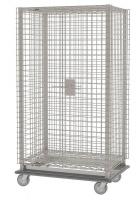 20W707 Mesh Security Cart, Epoxy Coat, 39x28x68