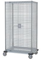 20W718 Mesh Security Cart, Chrome, 63x28x69
