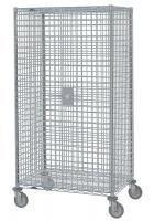 20W745 Mesh Security Cart, Chrome, 41x28x68