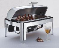 20W997 Chafer, Roll Top, Stainless, 9 qt.