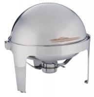 20X501 Round Chafer, Stainless/Gold, 7 qt.
