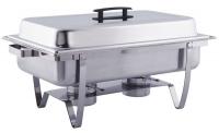 20X507 Chafer, Roll Top, Stainless, 8 qt.