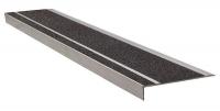 20X782 Stair Tread, Blk, Extruded Alum, 3-1/2 ft W
