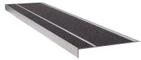 20X786 Stair Tread, Blk, Extrded Aluminum, 3 ft. W