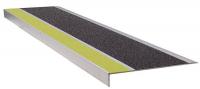 20X801 Stair Tread, Yellow/Black, Extruded Alum