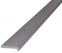 20X827 Safety Stair Nosing, Gray, Alum, 4 ft. W