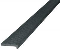 20X833 Safety Stair Nosing, Gray, Iron, 4 ft. W