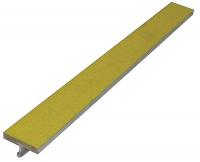 20X845 Safety Stair Strip, Yellow, Extruded Alum