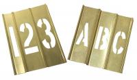 20Y519 Stencil Kit 46 Piece 2 In Brass