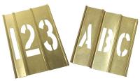 20Y520 Stencil Kit 46 Piece 3 In Brass