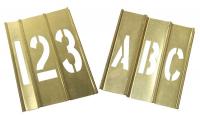 20Y521 Stencil Kit 46 Piece 6 In Brass