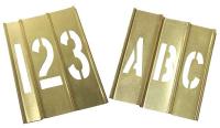 20Y522 Stencil Kit 46 Piece 4 in Brass