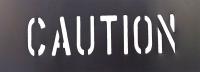 20Y537 Caution Stencil