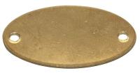 20Y556 Brass Oval 3/4x1-11/32, PK100