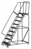 20Y793 Rolling Ladder, Steel, 90 In.H