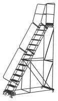 20Y796 Rolling Ladder, Steel, 140 In.H