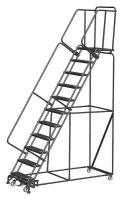 20Y802 Rolling Ladder, Steel, 110 In.H