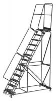 20Y803 Rolling Ladder, Steel, 130 In.H