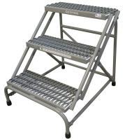 20Z502 Step Stand, 30 In H, 500 lb., Steel