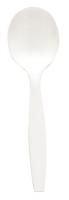 20Z580 Soup Spoon, Medium Weight, White, PK 1000