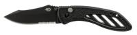 21A155 Folding Knife, Drop Point, 7-3/4 In, Black