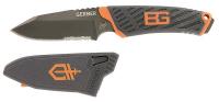 21A159 Fixed Blade, Serrated, 7-7/8 In, Orange/Blk