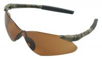 21A172 Safety Glasses, Bronze, Scratch-Resistant