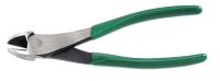 21A188 Angled Diagonal Pliers, Pointed, 7 In, Grn