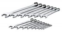 21A242 Combo Wrench Set, Chrome, 1/4-1-1/4, 16 Pc