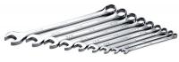 21A243 Combo Wrench Set, Long, 1/4-3/4 in., 9 Pc