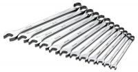 21A247 Combo Wrench Set, Long, Chrome, 8-19mm, 12Pc