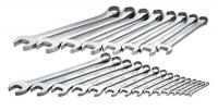 21A249 Combo Wrench Set, Chrome, 1/4-1-1/2, 23 Pc