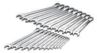21A251 Combo Wrench Set, Long, 1/4-1-1/2 in, 21 Pc