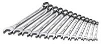 21A253 Combo Wrench Set, Chrome, 7-19mm, 13 Pc