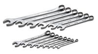 21A254 Combo Wrench Set, Chrome, 1/4-15/16, 14 Pc