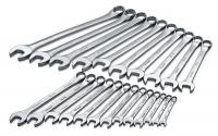 21A265 Combo Wrench Set, Chrome, 8-32mm, 23 Pc