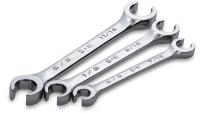 21A275 Flare Nut Wrench Set, SAE, 6 Pts, 3 Pc