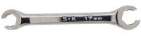 21A314 Flare Nut Wrench, Offset, 6 Pt, 3/8x7/16 In