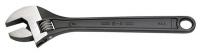 21A462 Adjustable Wrench, 10 in., Black, Plain