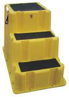 21AE25 Step Stand, 3 Steps, 28-5/8 In, Yellow