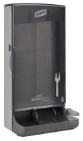 21AN12 Fork Cutlery Dispenser, Gray, Capacity 80