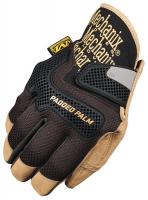 21AR23 Mechanics Gloves, L , Black/Brown, PR