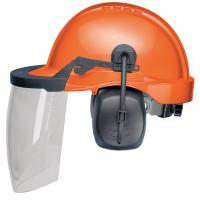 21C996 Loggers Helmet, Orange, NRR 25
