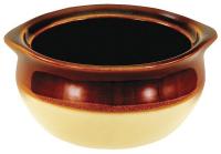 21D295 Onion Soup Crock, Caramel, 10 oz., PK 36