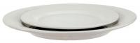 21D336 Plate, 11-1/4 In., Bright White, PK 12